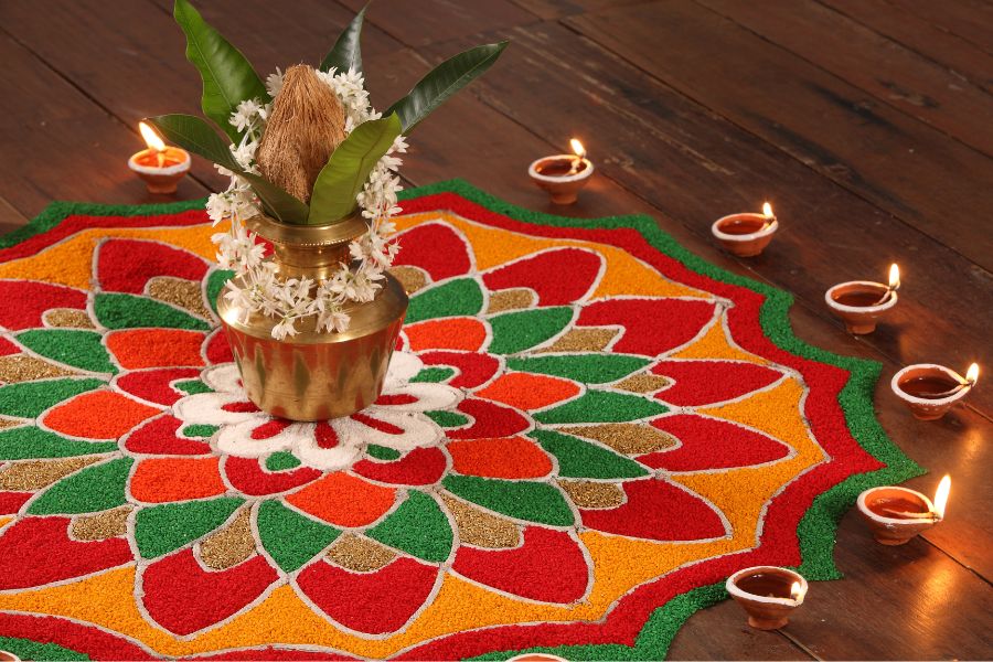 Thai pongal decos at nothern cities in Sri Lanka